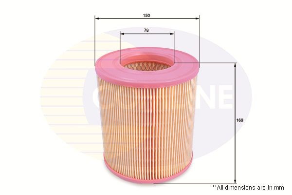 Air Filter 150 mm Outer Diameter 169 mm Height Fits Audi A6 COMLINE EAF636