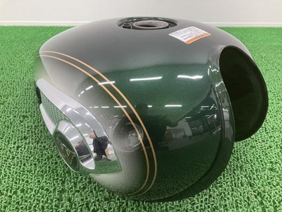 W800 Tank, Dark Green Medium, Genuine Kawasaki Motorcycle Part