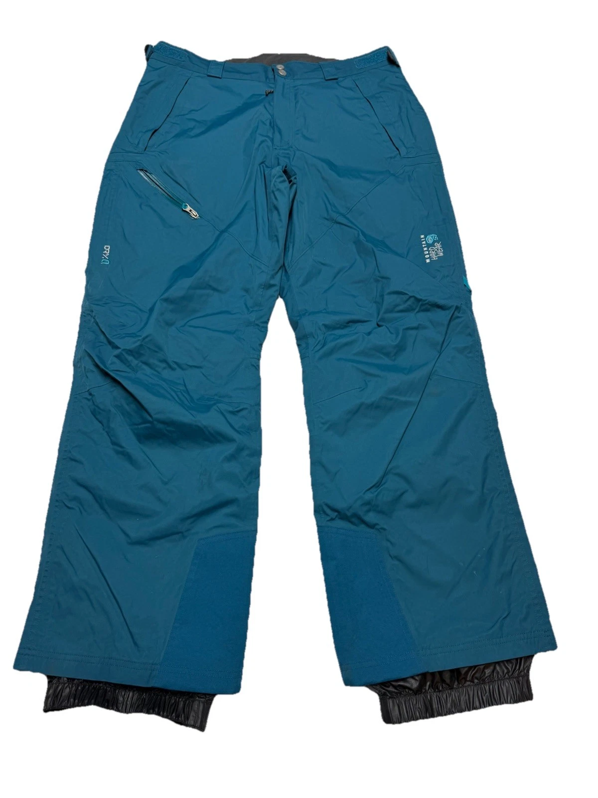 Mountain Hardwear Dry.Q Ski Snowboard Pants Mens Large Teal Insulated Waterproof
