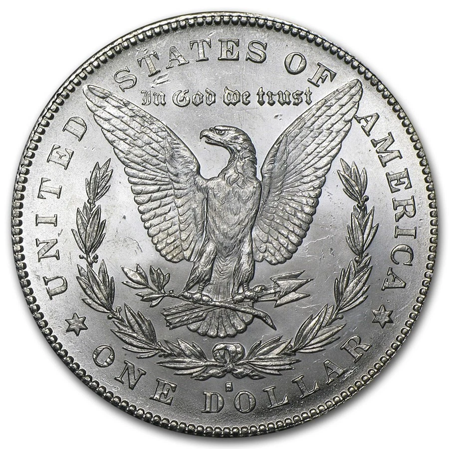 Dólar de plata Morgan 1878 S $1 brillante sin circular BU 90 % plata Foto 2 de 2