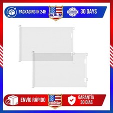Retractable Safety Gate 2-Pack Adjustable Width Up To 55"