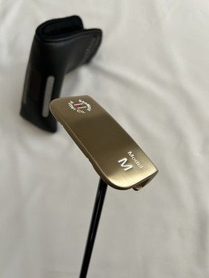 Seemore Bronze PVD Model M Putter Gold Steel 34in Right Handed