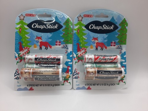 CHAPSTICK Christmas NEW Full Size Sugar Cookie Hot Chocolate *Two Packs Of Four* - Picture 2 of 4