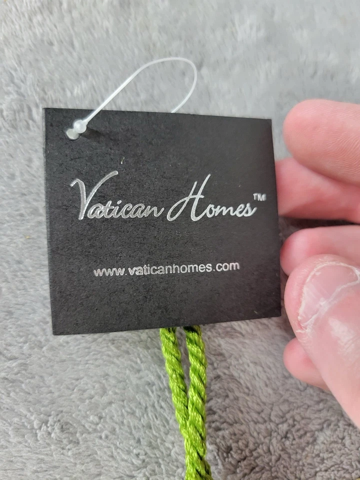 "Juego de 2 borlas grandes de 16"" de largo con borlas verdes claras para cortinas Vatican Homes" Foto 2 de 4