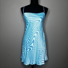 Zara Aqua Blue Mini Dress Size Small New With Tag 