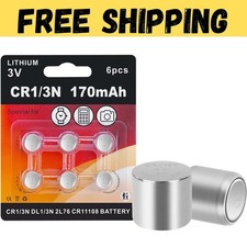 6 Pack 1/3N CR1/3N DL1/3N 3V Lithium Battery ...