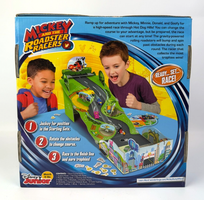 NEW Disney Junior Bump N Race Action Game Mickey and the Roadster