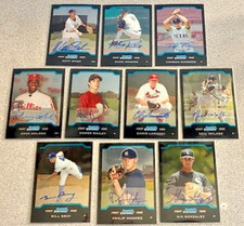 2004 Bowman Chrome Draft Pick & Prospects Complete 175-Card SET - 10 AUTOGRAPHS