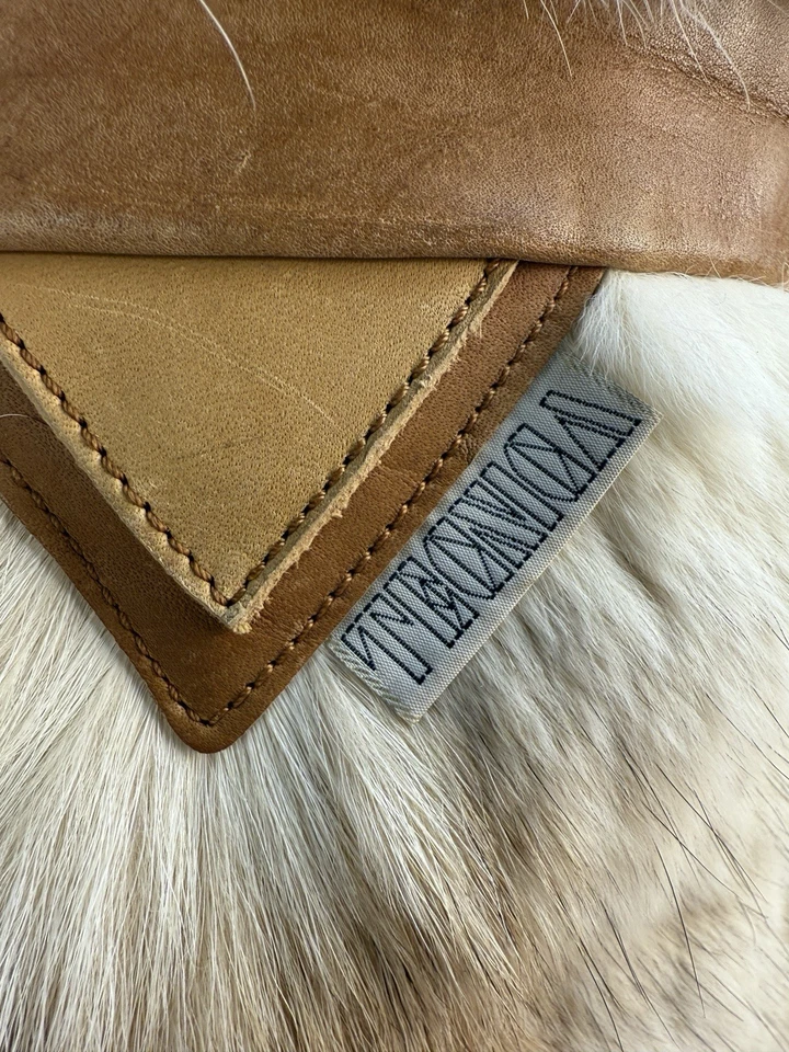 Tecnica 棕褐色山羊皮毛皮革 Apres Skandia 滑雪冬季靴 意大利 46 码 — 第 3/4 张图片