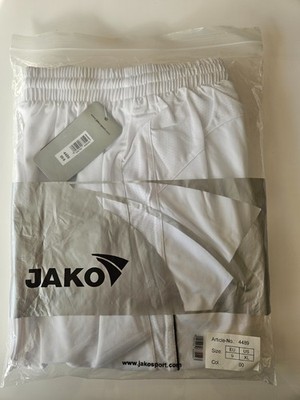 Jako Sporthose weiß , 4489, Fußballshort Shorts Herren Gr. 9