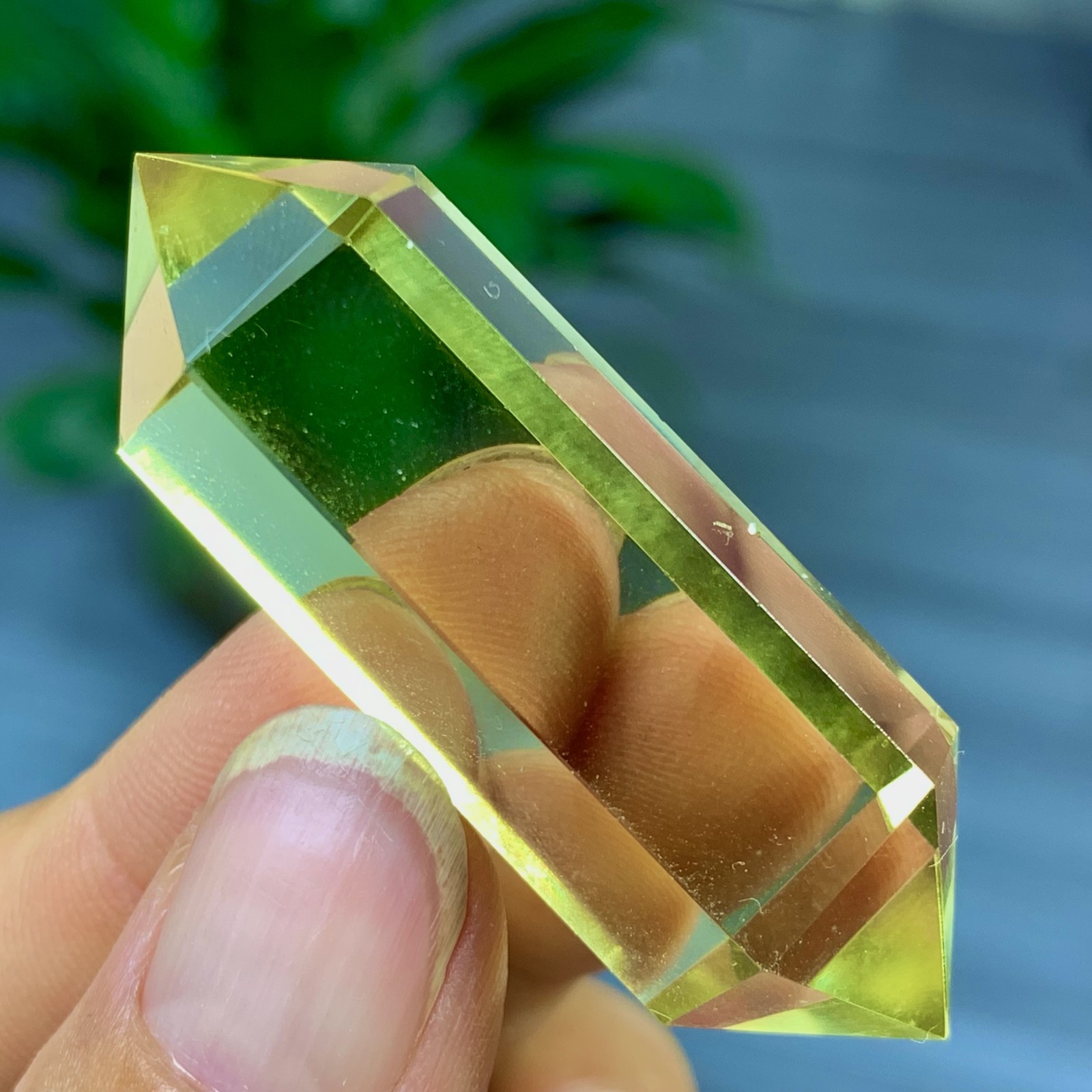 20G Natural Citrine Quartz Obelisk Double Point Wand for Reiki Healing