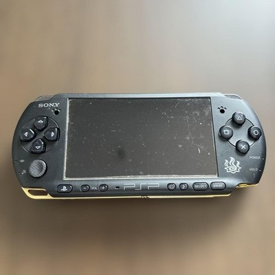 Sony PSP 3000 Monster Hunter Portable 3rd Matte Black & Gold Handheld System