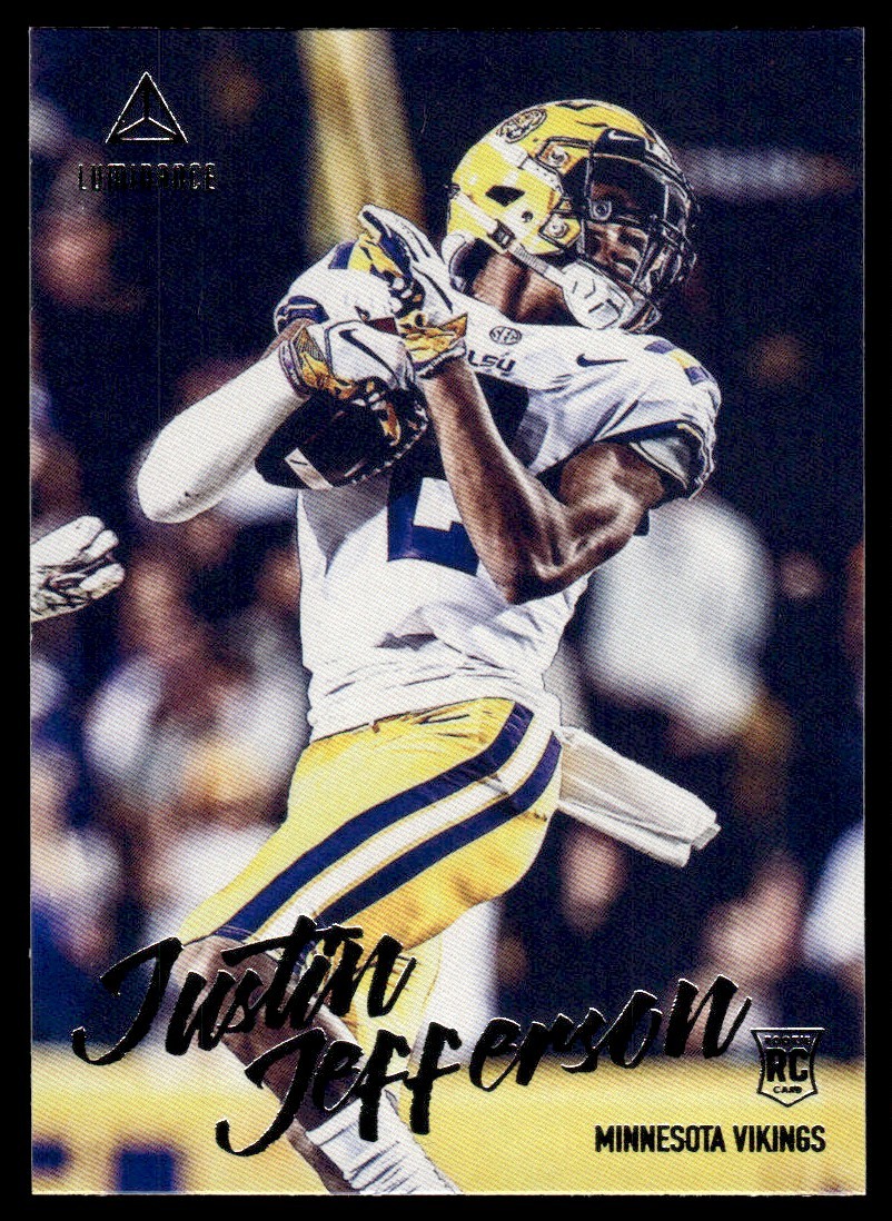 2020 Panini Luminance Justin Jefferson Rookie Minnesota Vikings #117