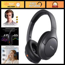 Wireless Over-Ear Noise Cancelling Headphones, 90H Battery Life, Bluetooth 6.0,