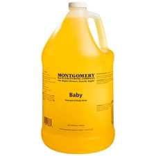 NEW MONTGOMERY Baby Shampoo & Body Wash, Fragrance, 1 Gallon