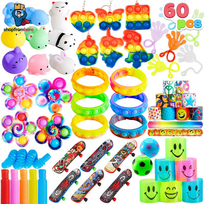 JOYIN 60 Stücke Kindergeburtstag Mitgebsel Set, Popular Fidget,