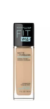 Maybelline Fit Me Matte Liquid Foundation Makeup, 332 Golden Caramel, 1 fl oz