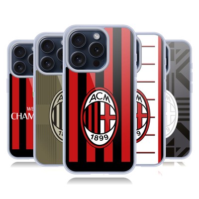 OFFICIAL AC MILAN 2022/23 GEL CASE COMPATIBLE WITH APPLE iPHONE PHONES/MAGSAFE