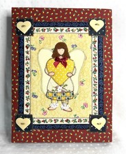 VTG Fabric Photo Album NIB Country Angel Quilted 90 Acid-free Slots 4x6 Photos