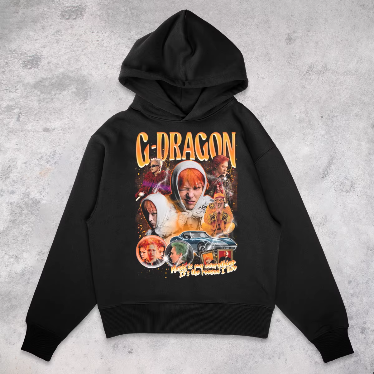 G-DRAGON HOODIE BIGBANG KPOP JERSEY GD ÜBERMENSCH CONCERT OUTFIT