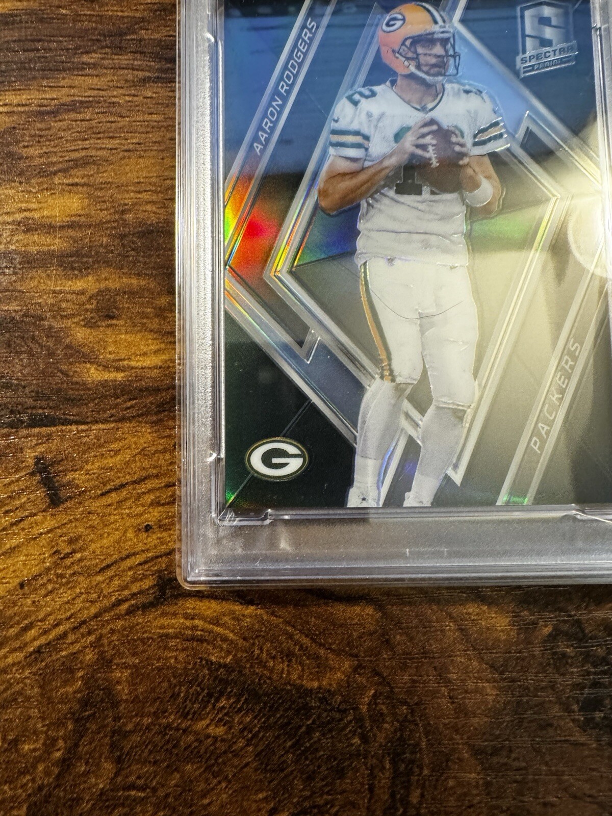 2018 Panini Spectra Aaron Rodgers #69 Prizm #/99 Packers Jets PSA 7 NM! POP 4!!! view 5