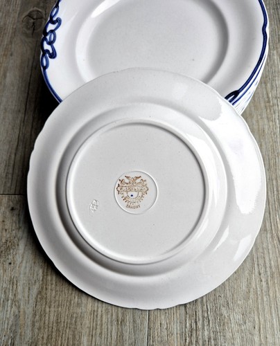 Villeroy & Boch Essteller - flach 21cm - Vorspeisenteller Salat - V&B blaue Olga - Picture 3 of 3
