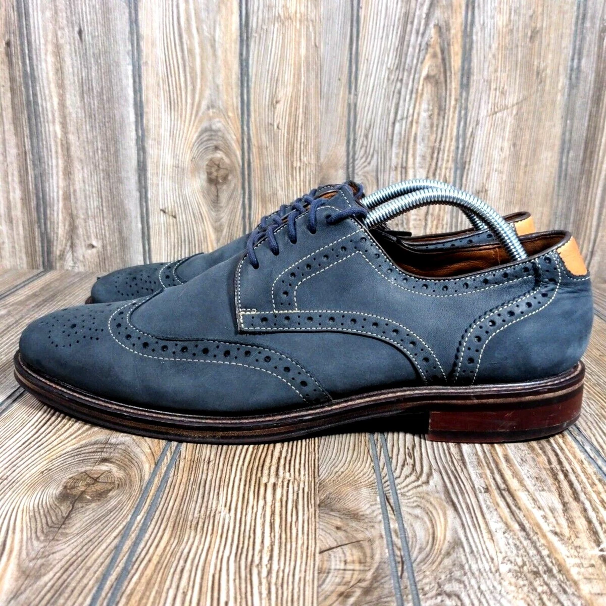 Johnston & Murphy Oxford Blue Dress Shoes for Men for sale 