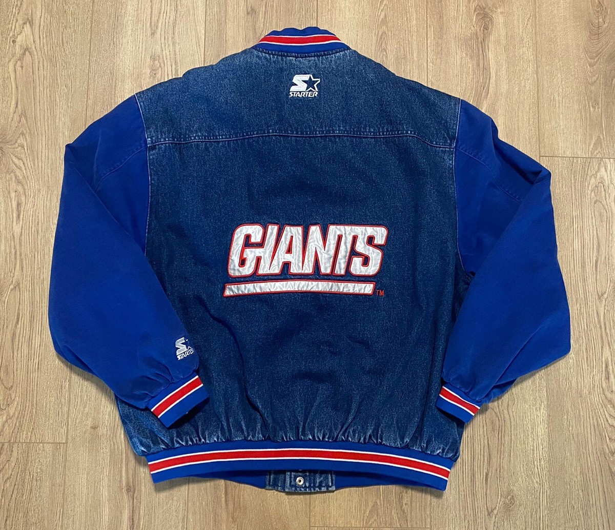 Starter NFL Giants ジャケット Lサイズ 90's【USA製】ビンテージ【STARTER】【NFL】【GIANTS】青