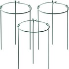 HiGift 3 Pack Peony Cages Support Stakes Ring for Garden, Round Plant Support.