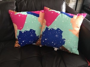 sequin face pillow