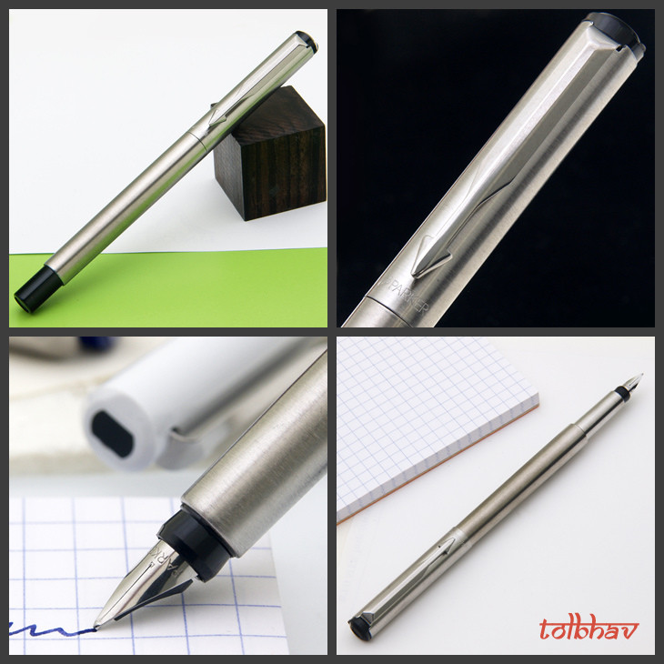 PARKER IM Penna a Sfera | Nero Opaco con Puntale Cromato | punta media