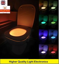 Toilet Bowl UK Loo Light Motion Operated LED Safe BOAT CARAVAN VW CAMPER VAN
