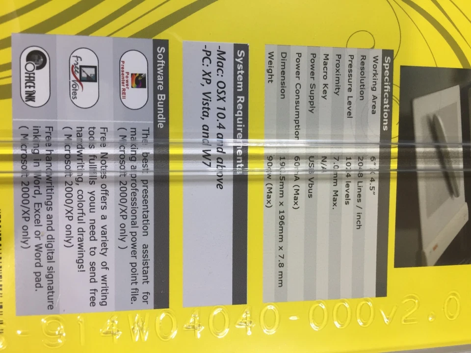 NEW VisTablet PenPad 6" x 4.5" Active Area PenPad Graphic Tablet MAC/PC FREE S/H - Image 3 of 4