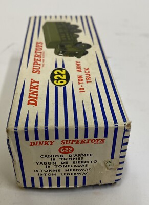 Vintage Dinky Supertoys No. 622 10 Ton Army Truck With Original