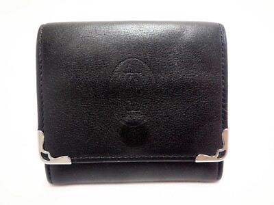 CARTIER Must Coin Wallet Purse Bifold Black