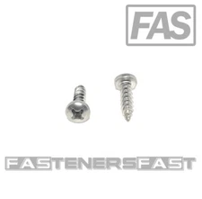 (100) #6 x 1/2 Stainless Steel Phillips Pan Head Sheet Metal Screws Type A