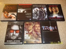 7 Jeff Bridges DVDs Big Lebowski Tron Seventh Son Hell or High Water Contender +