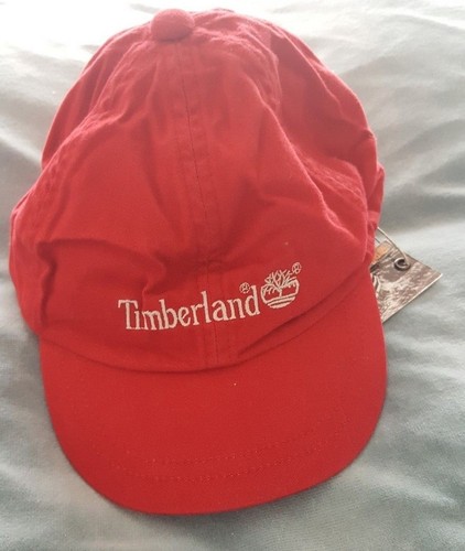 Boys Designer Timberland Red Peak Cap 