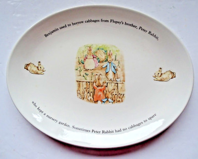 Wedgwood Peter Rabbit Steakteller Größe Teller 1996 - Neu mit Karton