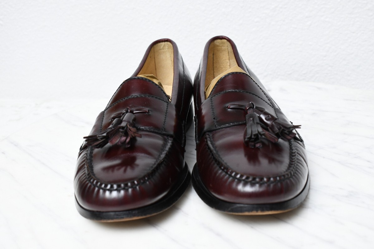 COLE HAAN CITY Tassel Loafer Burgundy Leather Dress Casual 