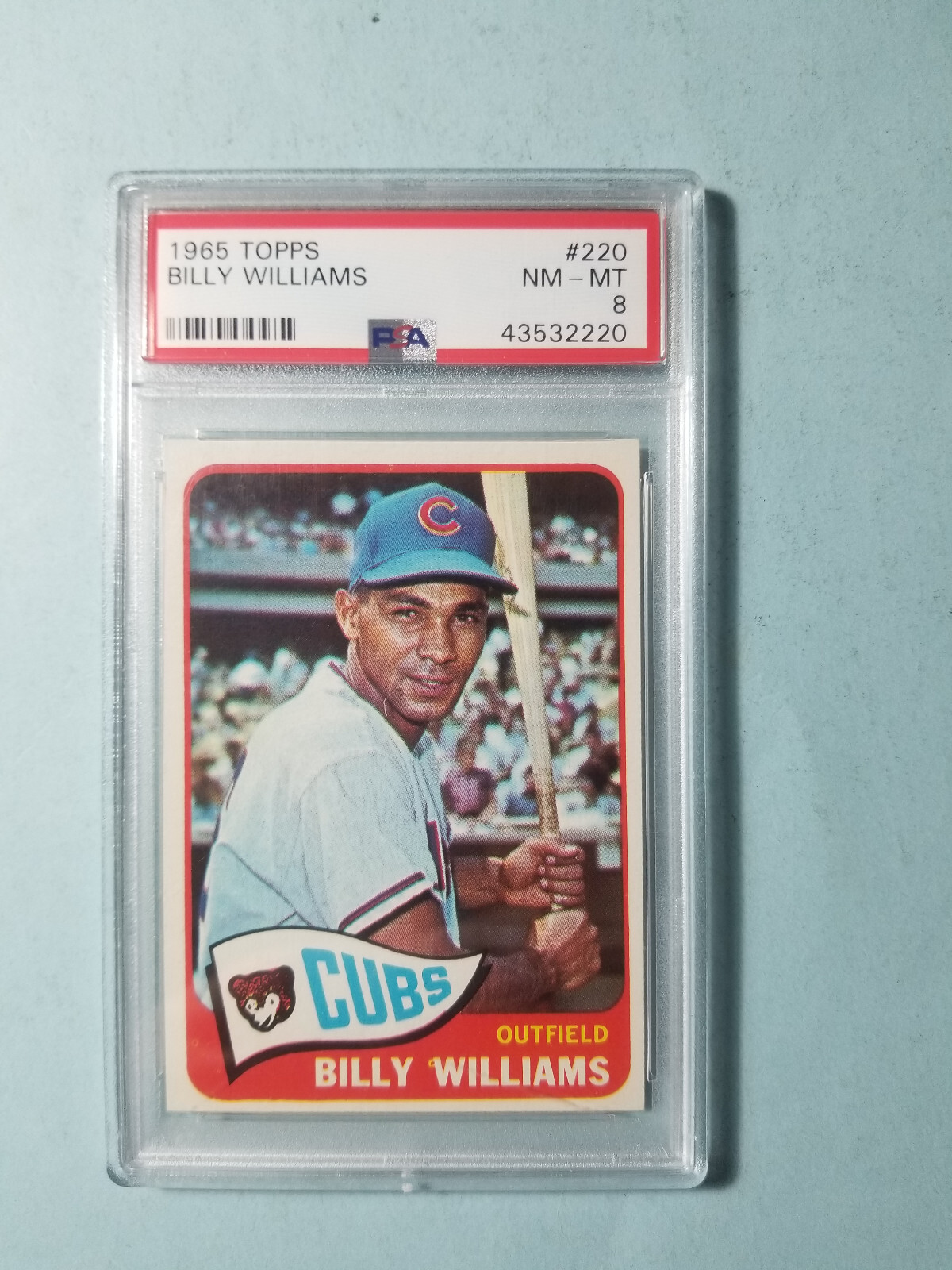 1965 Topps #220 Billy Williams PSA 8