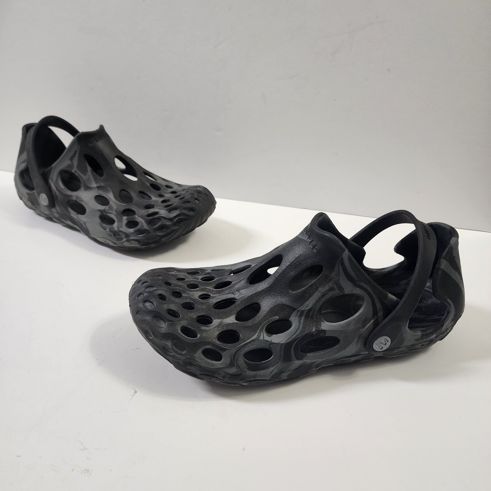 Merrell Hydro Moc scarpe sandalo acqua uomo taglia 7 nero grigio comode donna 8 5