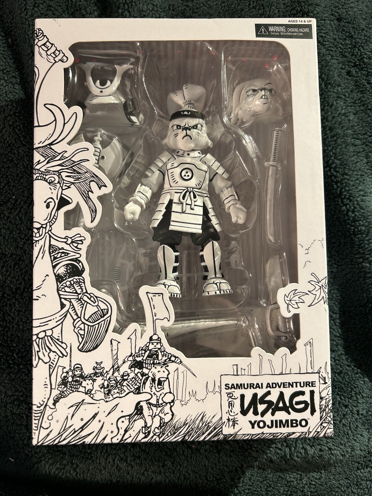 NECA TMNT USAGI YOJIMBO Black & White Samurai Action Figure