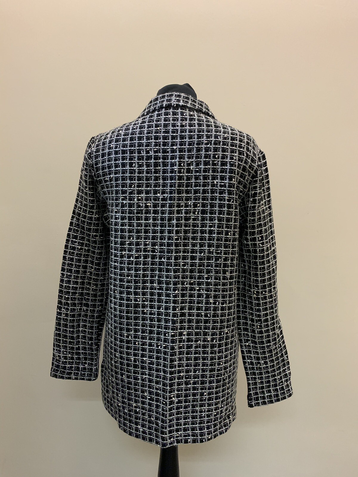 F\u0026F Tweed Style Blazer Jacket Size 8 