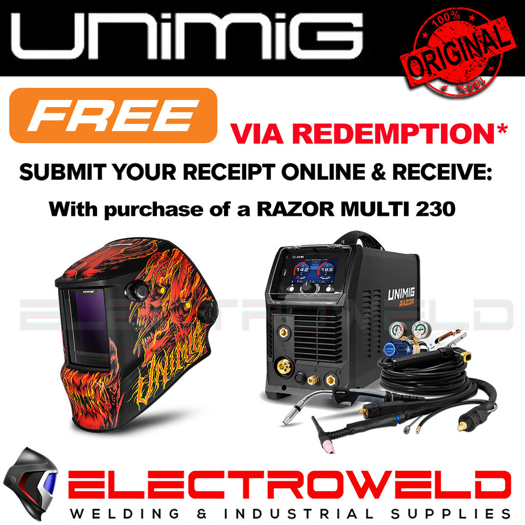 UNIMIG Razor Multi 230 ACDC Mig Tig Stick Welder Smart Set 230ACDC AC/DC U11004K