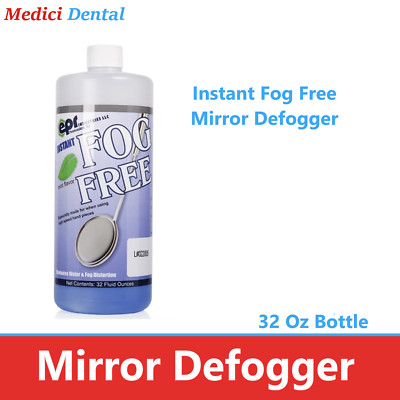 Instant Fog Free Mirror Defogger 32oz, Mint Scent Eliminates Water & Fog, EPR