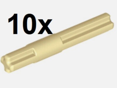 LEGO Technic Axle 4 with Center Stop (99008) Technic Mindstorms NEW - x10 - Tan
