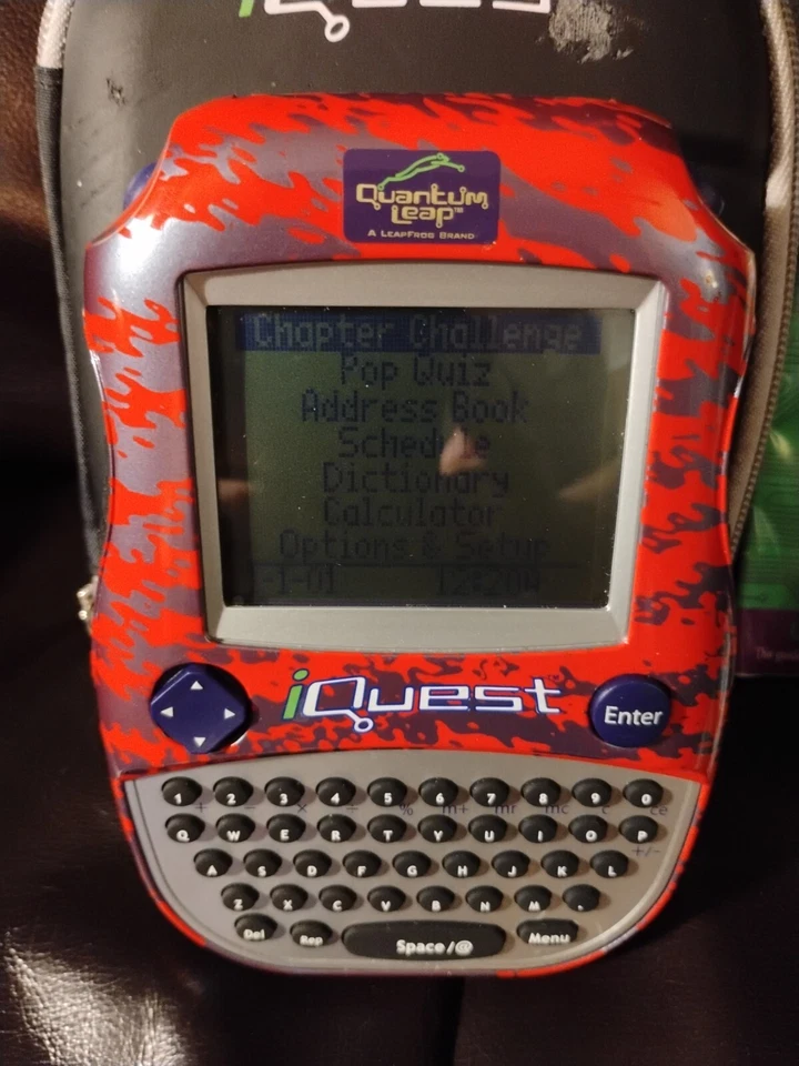 Quantum Leap iQuest Handheld Console Bundle w/ 3 Cartridges LeapFrog WORKS! - Image 3 of 4