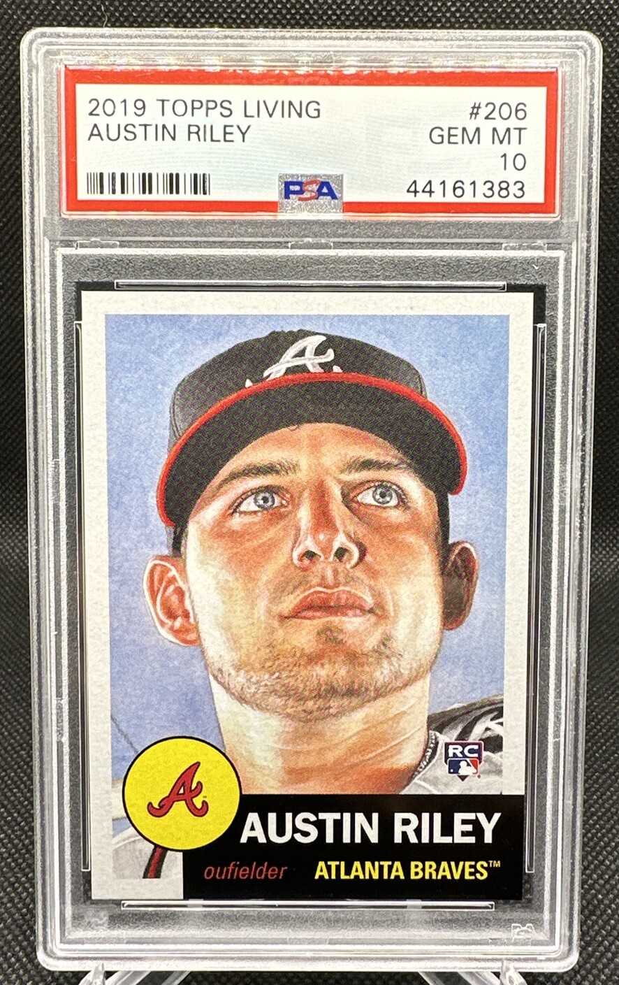 🔥2019 Topps Living Set Austin Riley ROOKIE CARD RC #206 SP PSA 10 GEM MINT!