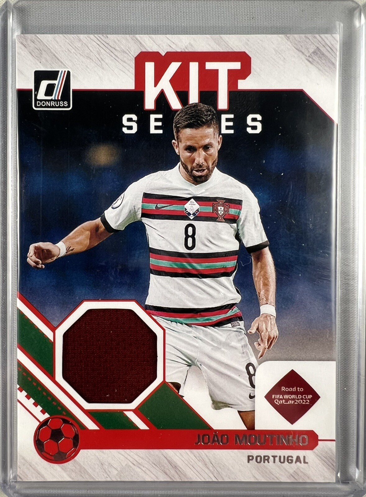 Joao Moutinho 2021-22 Donruss Soccer Kit Series Patch Relic Portugal World Cup